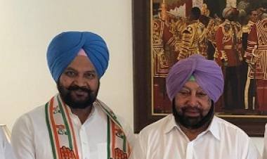 Bhupinder Singh Bittu Khawaspur, President Aam Aadmi Party District Tarn Taran on Thursday joined the Congress Party in the presence of Punjab Chief Minister Captain Amarinder Singh at Chandigarh